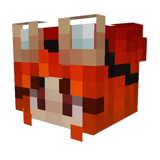 StarshipDreamer Minecraft avatar head, 3D render