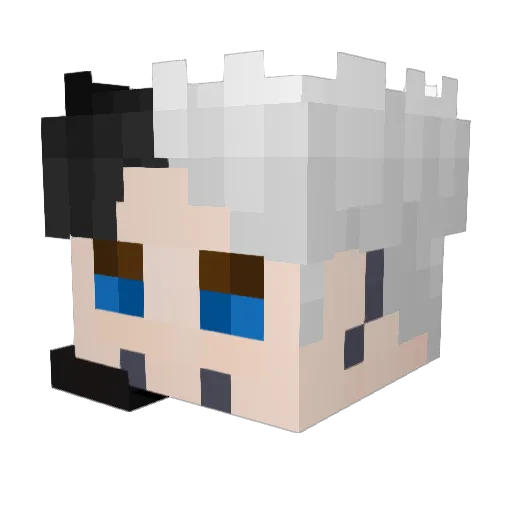 Starskoi Minecraft avatar head, 3D render