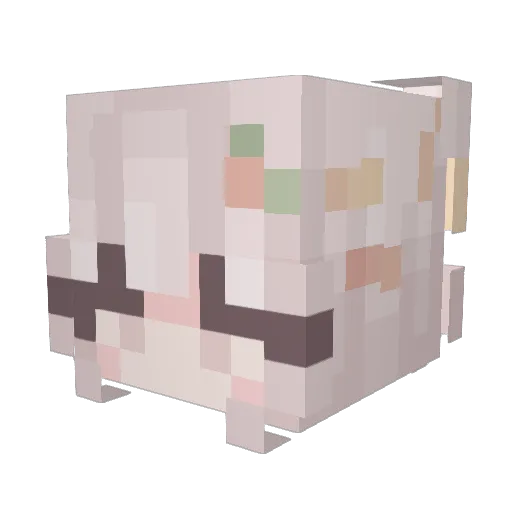 Starslayr Minecraft avatar head, 3D render