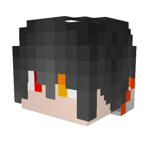 StartAgain12 Minecraft avatar head, 3D render