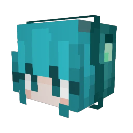 Startear0420 Minecraft avatar head, 3D render