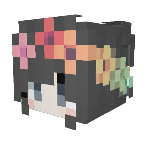 StartingFromZero Minecraft avatar head, 3D render