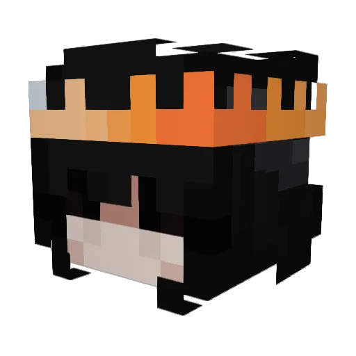 StartingSphinx3 Minecraft avatar head, 3D render