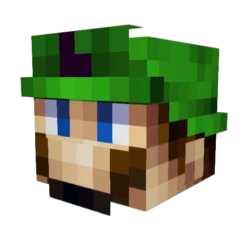 StartlingDust85 Minecraft avatar head, 3D render