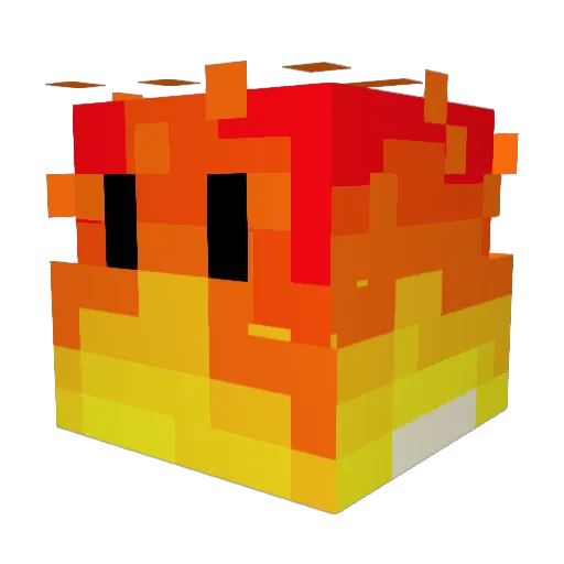 Startson Minecraft avatar head, 3D render