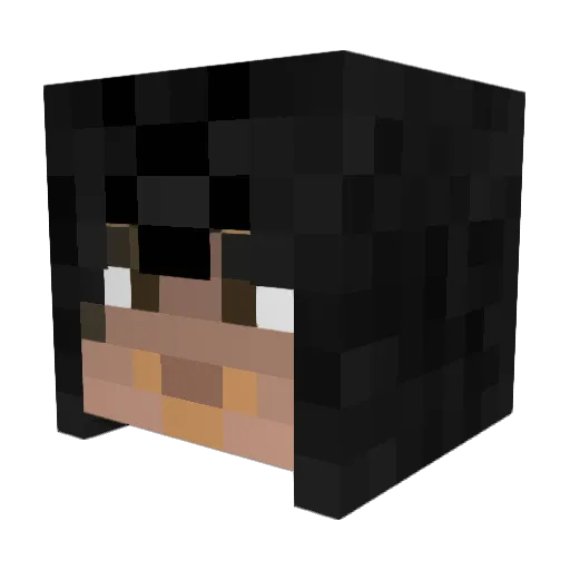 Startttt Minecraft avatar head, 3D render