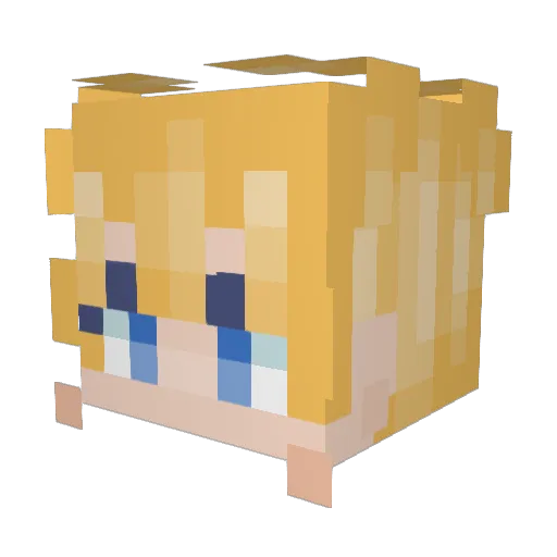 Starue_ Minecraft avatar head, 3D render