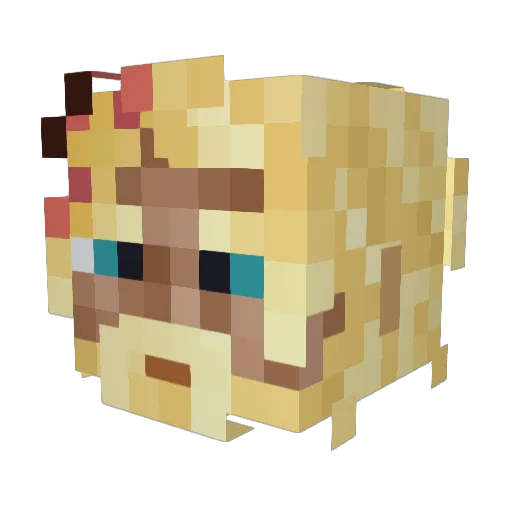 Starvigor Minecraft avatar head, 3D render