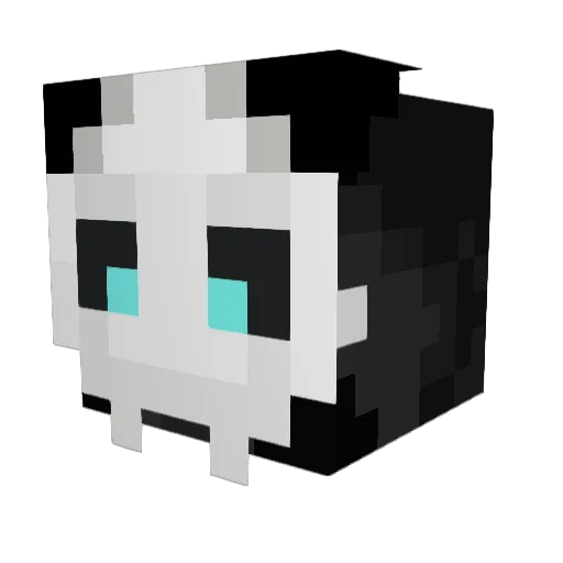 StarvingShadow Minecraft avatar head, 3D render
