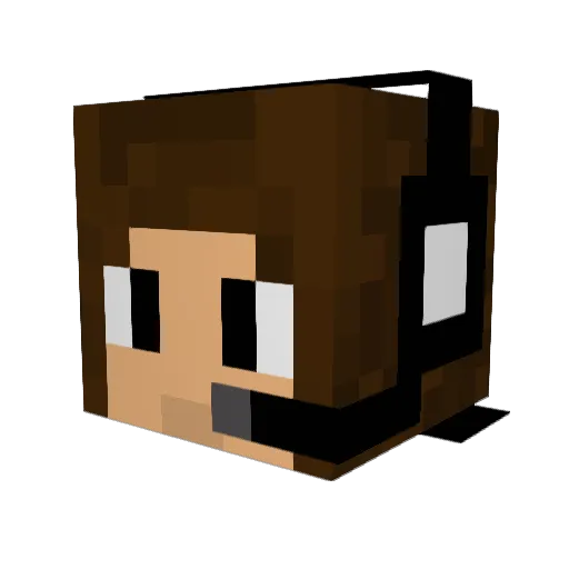 Starwar17 Minecraft avatar head, 3D render