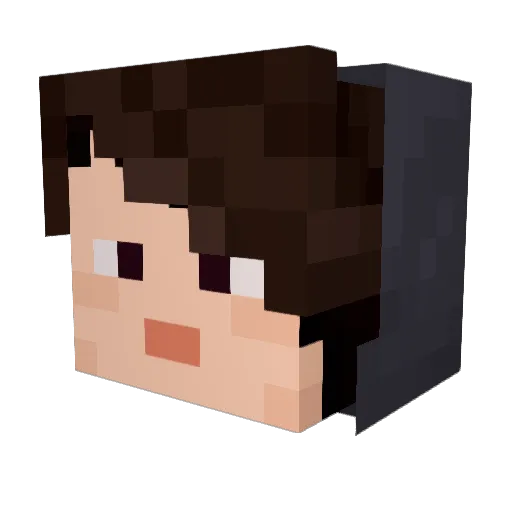 Starwatchers Minecraft avatar head, 3D render