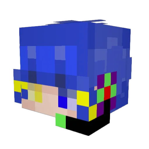 StaryCOS Minecraft avatar head, 3D render