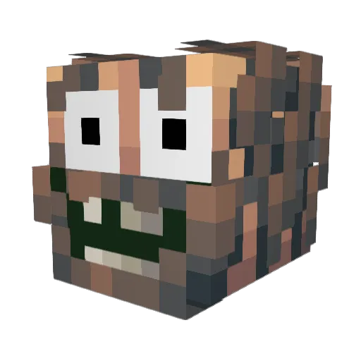 StaryChlor Minecraft avatar head, 3D render