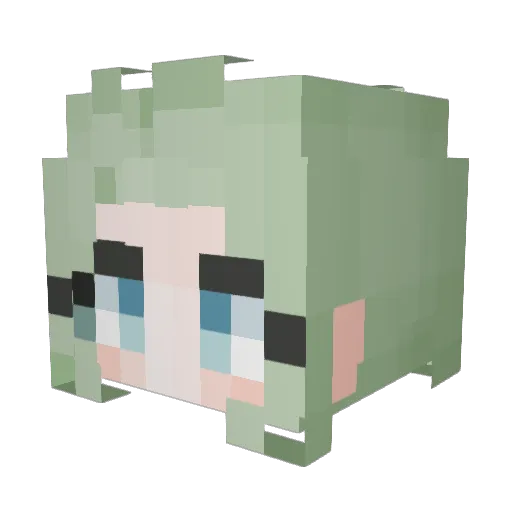 Starynu Minecraft avatar head, 3D render