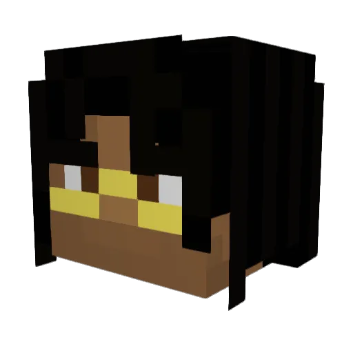 Starzan_ Minecraft avatar head, 3D render