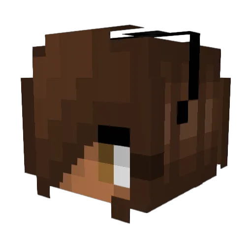 Starziia Minecraft avatar head, 3D render