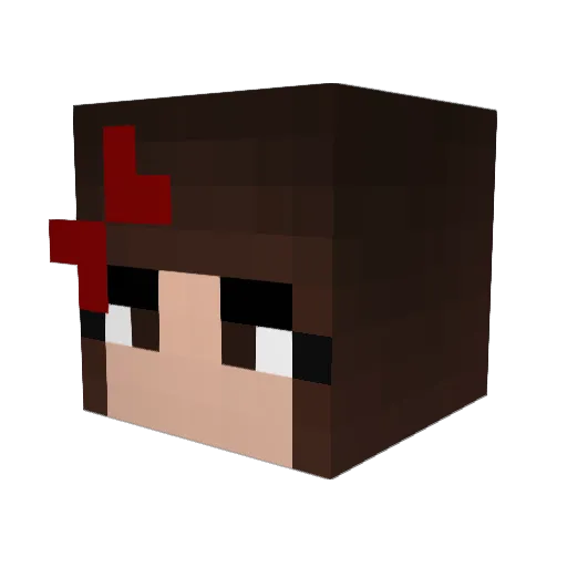 Starzlite Minecraft avatar head, 3D render
