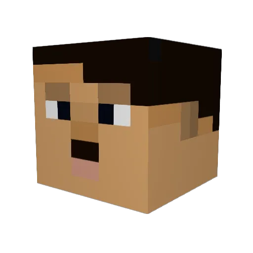 Stas1111111 Minecraft avatar head, 3D render