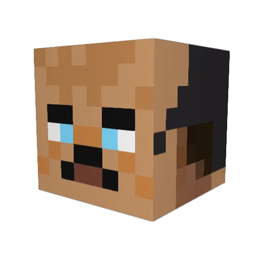 Stas_Duty Minecraft avatar head, 3D render