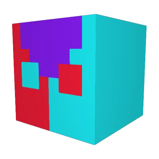 Stas_Kuba Minecraft avatar head, 3D render