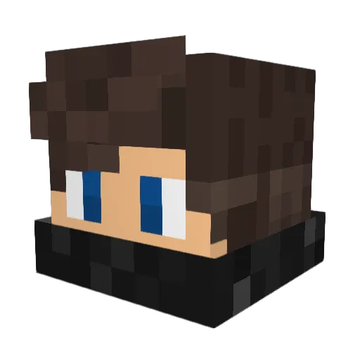 Stasai Minecraft avatar head, 3D render