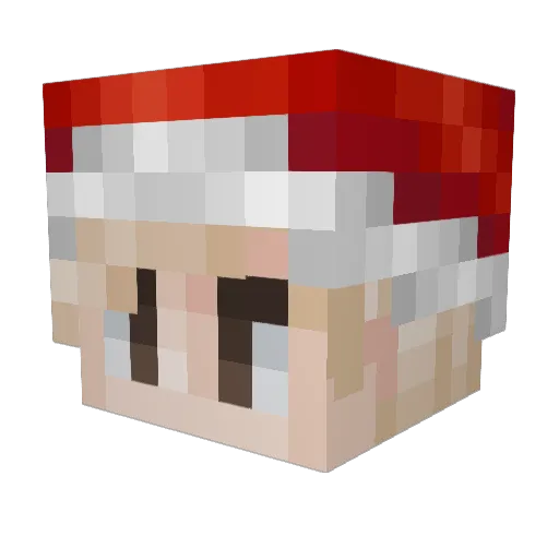 Stasiix Minecraft avatar head, 3D render