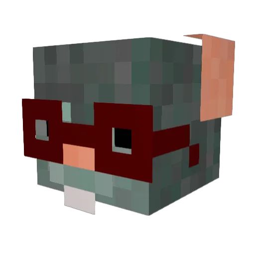 Stasio_Industry Minecraft avatar head, 3D render