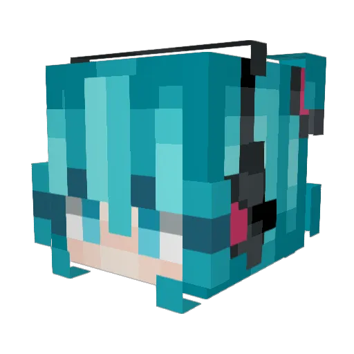 Stasso08 Minecraft avatar head, 3D render
