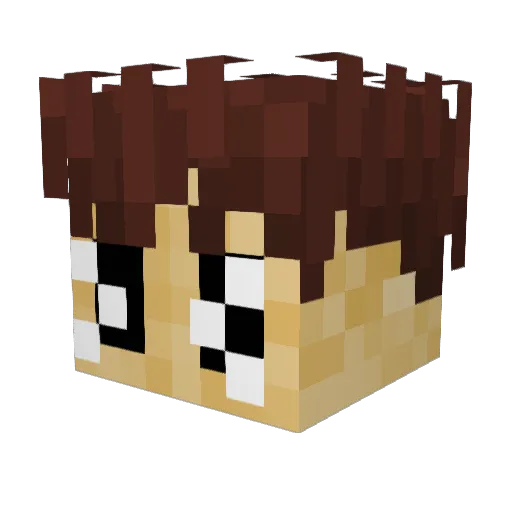 StatedBacon Minecraft avatar head, 3D render