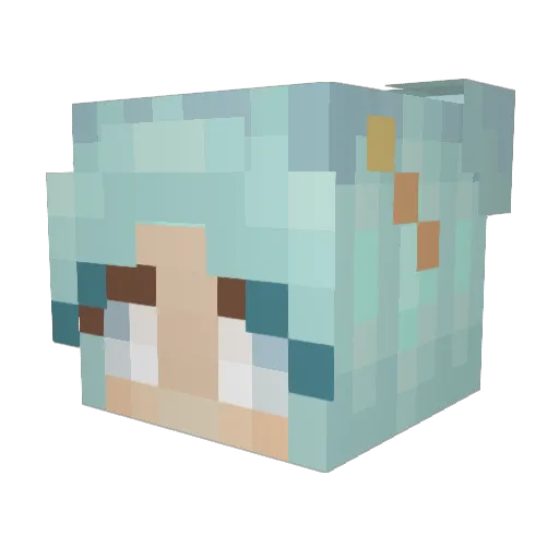 Statera_ Minecraft avatar head, 3D render