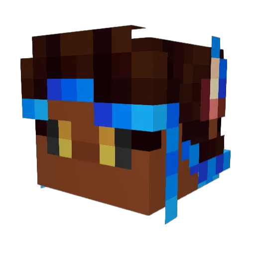 StatiKSurge Minecraft avatar head, 3D render