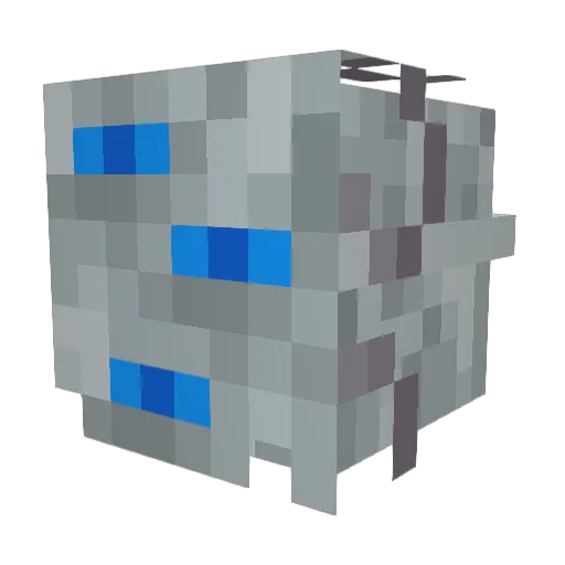 StaticAwakens Minecraft avatar head, 3D render