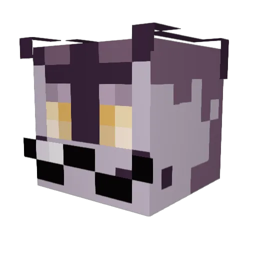 StaticBlueberry Minecraft avatar head, 3D render