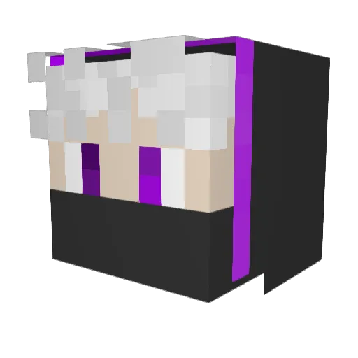 StaticKillr Minecraft avatar head, 3D render