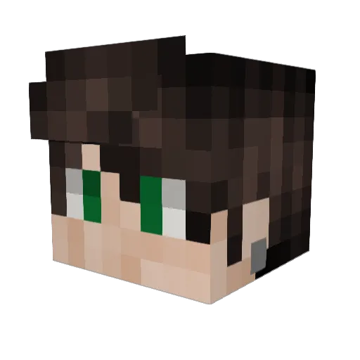 StaticLNO Minecraft avatar head, 3D render