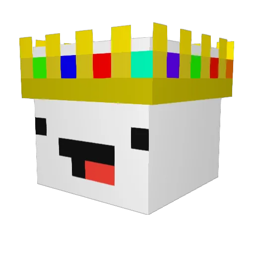 StaticMK Minecraft avatar head, 3D render