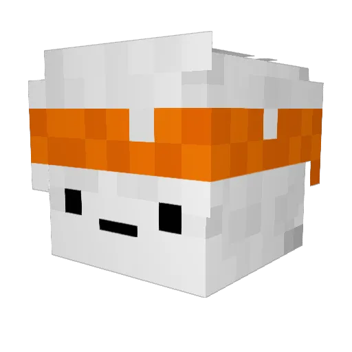 StaticSpaces Minecraft avatar head, 3D render