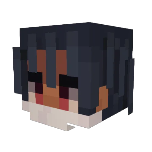 StaticTokyo Minecraft avatar head, 3D render
