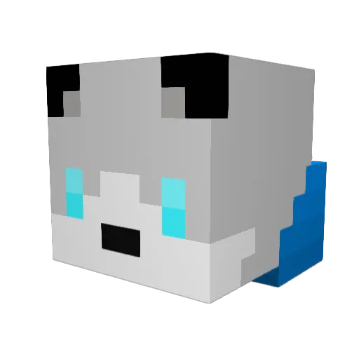 Staticdpp Minecraft avatar head, 3D render