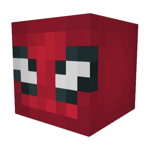 Staticka Minecraft avatar head, 3D render