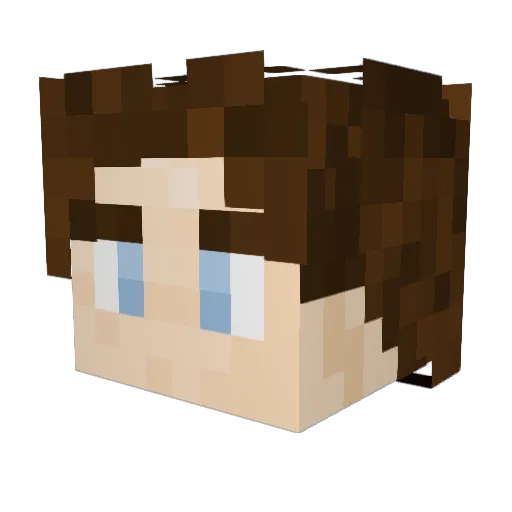 Staticmonkeyy Minecraft avatar head, 3D render