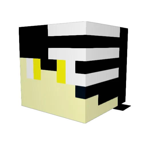 Statistiker Minecraft avatar head, 3D render
