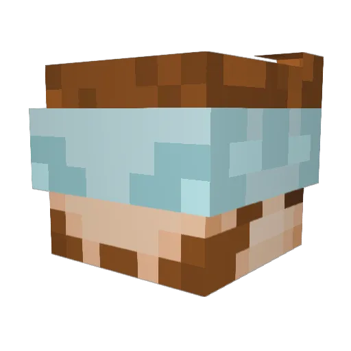 Statix Minecraft avatar head, 3D render