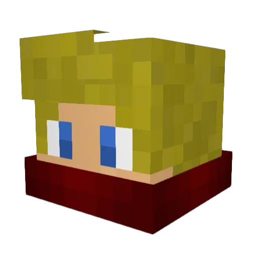 StatsMaker Minecraft avatar head, 3D render