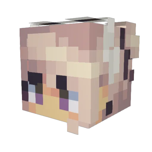Status89 Minecraft avatar head, 3D render
