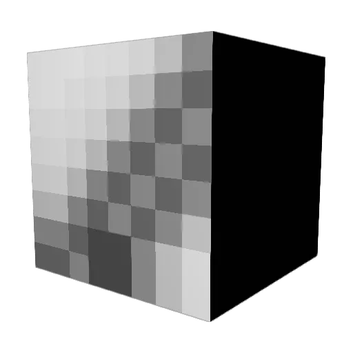 StatusNeptune Minecraft avatar head, 3D render