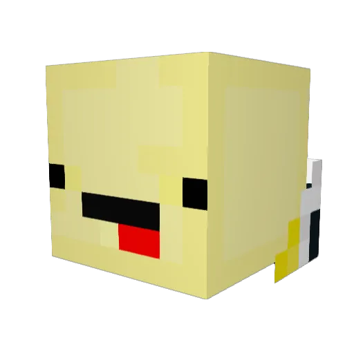Stauper Minecraft avatar head, 3D render