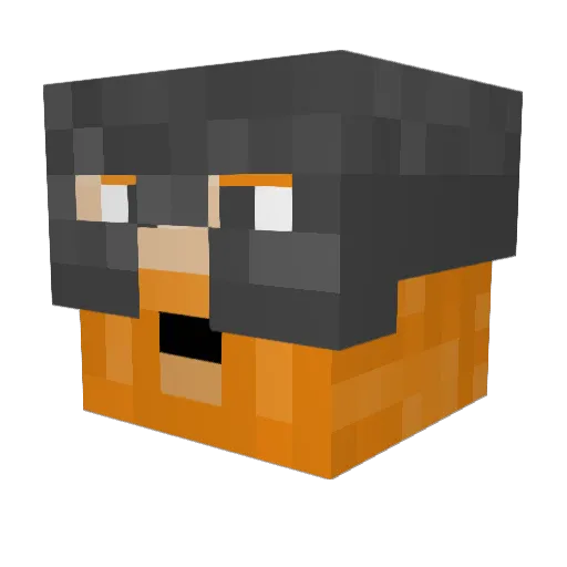 StavNN Minecraft avatar head, 3D render