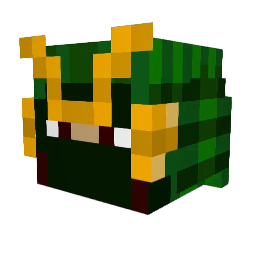Stavethebrave Minecraft avatar head, 3D render