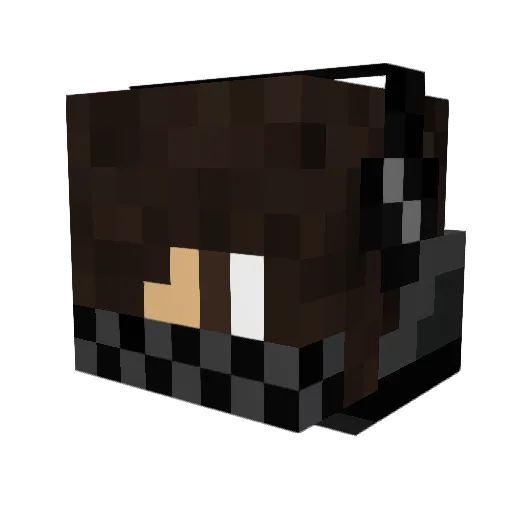 StavroKun Minecraft avatar head, 3D render